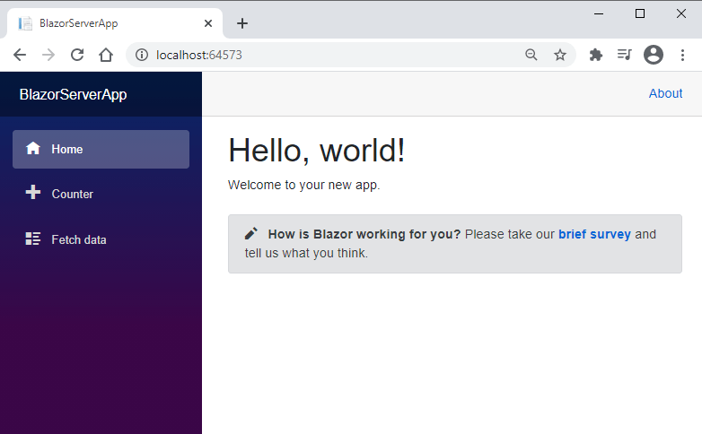 Default-Blazor-Server-App-Running-in-Browser